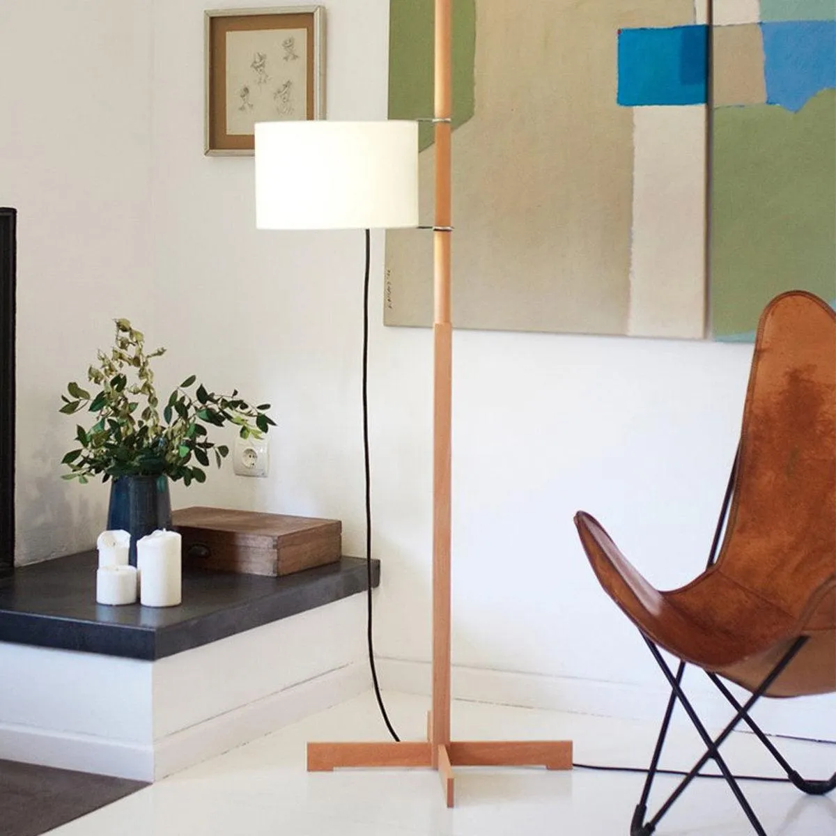 Wood Tmm Floor Lamp