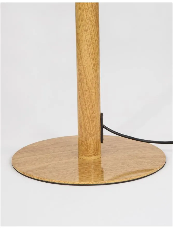 Wooden Floor Lamp with Spiral LED - ID 11403