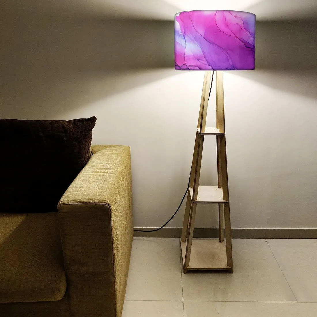 Wooden Floor Lamps Light For Living Room  -  Watercolor