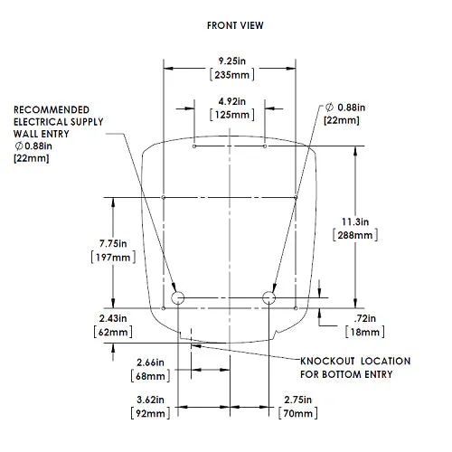 WORLD DRYER® Q-974A2 VERDEdri® Hand Dryer - White Epoxy on Aluminum Automatic Surface-Mounted ADA Compliant